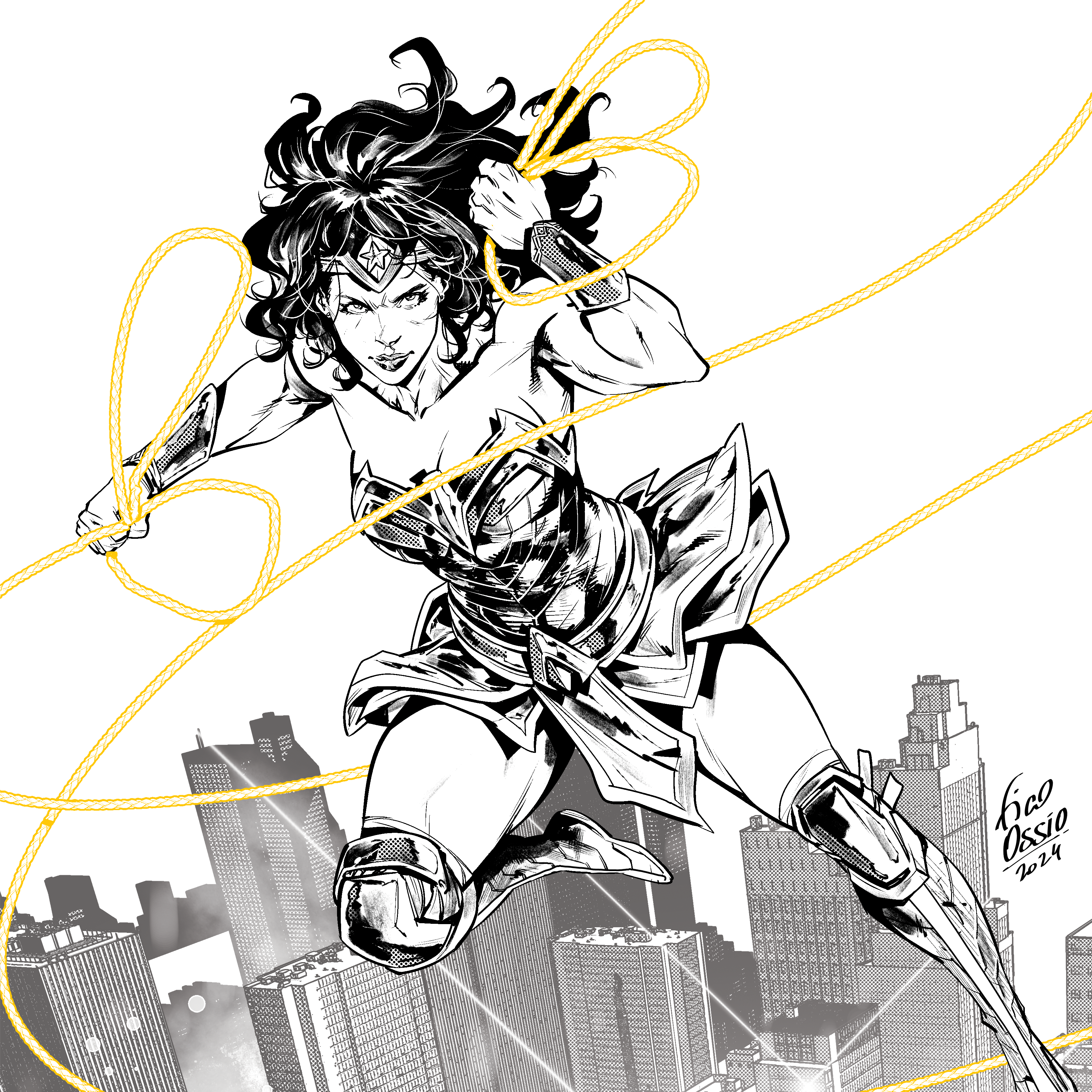 ☆the dilettante☆ディレッタント☆DRAWING POCHETTE WW_JUSTICE LEAGUE